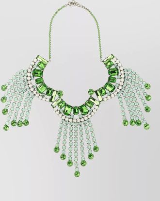 Dries Van Noten crystal-embellished maxi necklace