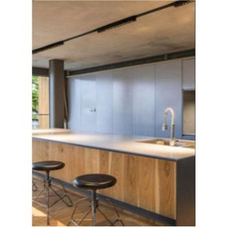 Trade Shop Trade Shop Traesio - Trade Shop - Faretto Orientabile Binario 12w 6 Led Bianco Nero Luce 6500k 4000k 3000k Pst-27 - Negro