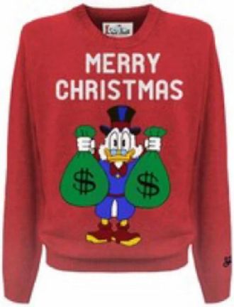 MC2 Saint Barth Truien & Vesten, Heren, Rood, M, Denim, Heron - Christmas Scrooge 41