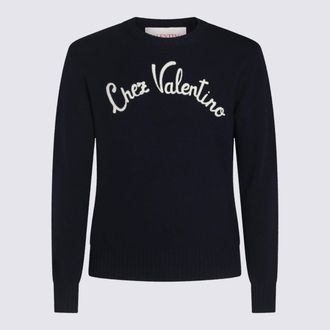 Valentino Sweaters Blue And Green