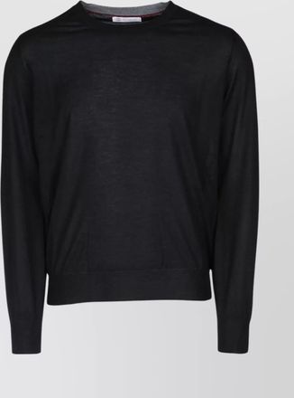 Brunello Cucinelli long sleeve ribbed cuff knit sweater