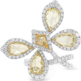 HYT Jewelry 18kt geel- en witgouden ring met diamant - Zilver