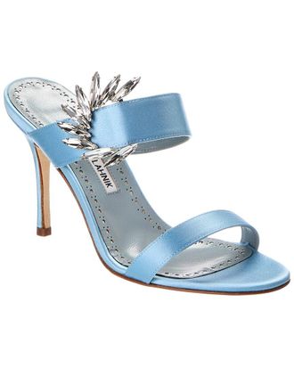 Manolo Blahnik Chivela 90 Satin Sandal