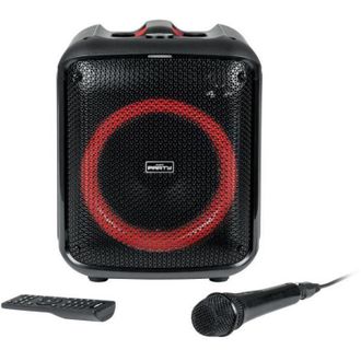 Bigben Partybthpmax - Altavoz Luminoso Sin Cables - Bluetooth 5.3 - 200w - Usb, Sd, Aux-in - Microfono Con Filo (ideal Para Karaoke)