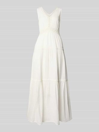 Vero Moda Maxikleid mit Loch-Stitching Modell Anini in Offwhite, Gr&ouml;&szlig;e 34