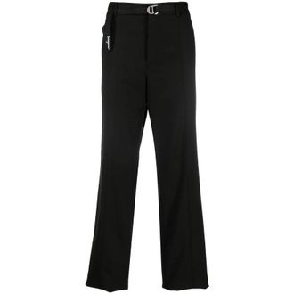 Ferragamo Straight-Leg Belted Trousers