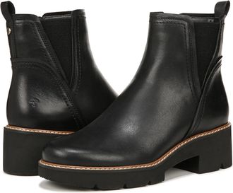Naturalizer womens Darry-bootie Water-repellent, Black Leather, 6.5 Narrow