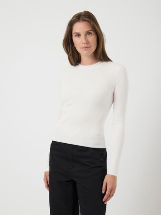 Y.A.S Strickpullover Y.A.S YASZOEY LS KNIT PULLOVER S.NOOS, Damen, Gr. XXL, star wei&szlig;, Strick, Obermaterial: 65% Viskose, 35% Nylon, unifarben, slim fit nor