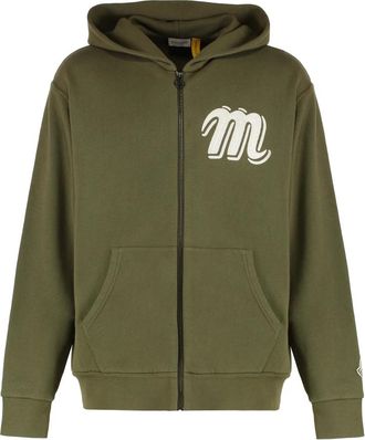 Moncler Hoodies & sweatvesten, Heren, Groen, S, Katoen, Nigo x Mercedes-Benz Volledige Rits Hoodie