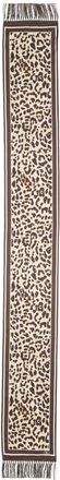 Valentino Garavani Leopard Print Twill Fringe Scarf in Multicolor Animalier at Nordstrom