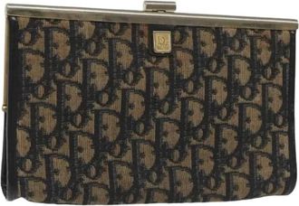 Dior Pre-owned Clutches, female, Multicolor, Size: ONE SIZE Pre-owned Trotter Canvas Clutch