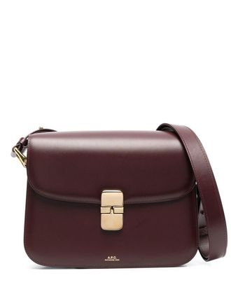 A.P.C. Grace leather shoulder bag - women - Calf Leather - OS - Red