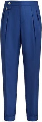 Brunello Cucinelli Cashmere and silk trousers in Avio Blue at Nordstrom, Size 48 It