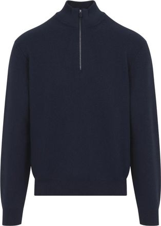 Ralph Lauren Pullover met Halve Rits - Heren - Coltruien - Blauw - L - Truien & Vesten