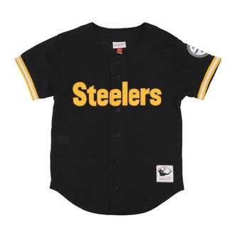 Mitchell & Ness NFL Pittsburgh Steelers Maglia Mesh - - Sport - Uomo - Nero - M
