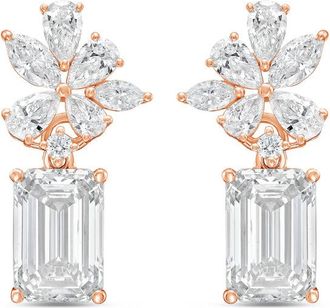 Diana M. Jewels 14KT ROSE GOLD LAB GROWN DIAMOND FASHION EARRINGS WEIGHING 10.00 CTS TW