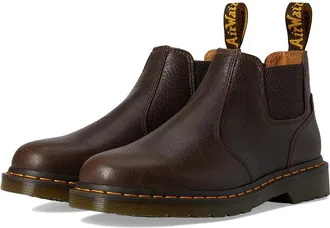 Dr. Martens 2976 Lo Chelsea Boots Kelp Brown : UK 9 (US Mens 10 - US Womens 11) Medium, Leather