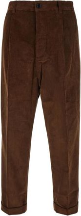 Ami Corduroy Straight Broeken - Heren - Straight fit broeken - Bruin - XL - Broeken