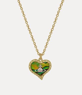 Vivienne Westwood Petra Pendant Necklace -Gold-platinum-peridot-mop-jonquil-crystal -Gold-platinum-peridot-mop-jonquil-crystal Women