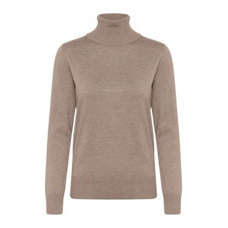 Saint Tropez Morbidissimo Maglione a collo alto in Melange Atmos - - Knitwear - Donna - Marrone - XL