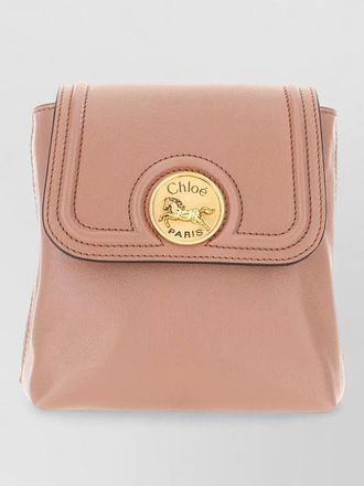 Chlo&eacute; horse medal mini leather backpack