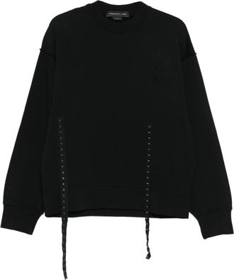 Federico Cina Hoodies & sweatvesten, Dames, Zwart, S, Sweatshirts