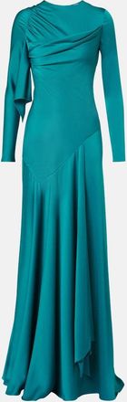 Alexander McQueen Draped satin gown