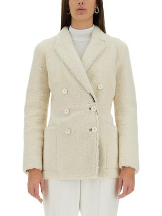 Alexander McQueen White Peaked lapel Trench Coat