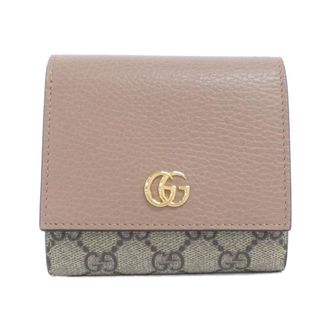 Gucci Beige Gg Supreme Canvas Leather Wallet (Bi-Fold) (Pre-Owned)