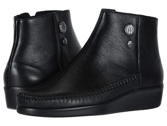 SAS Jade Side Zip Comfort Ankle Boots Womens Slip on Shoes Black : 8.5 WWW - Triple Wide (E-EE), Leather