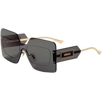 Versace Womens 42 mm Grey Sunglasses