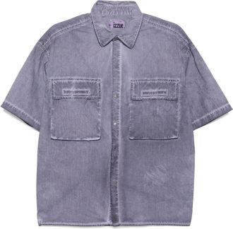 Izzue Camicia con ricamo - Viola