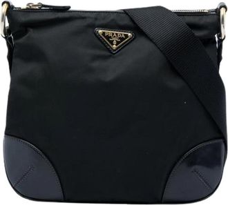 Prada Pre-owned Vintage Crossbody Bag - Dames - Vintage Schoudertas - Zwart - ONE Size - Leer - Vintage