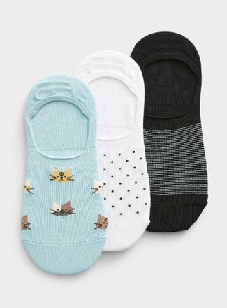 Simons Womens No-show foot liners 3-pack