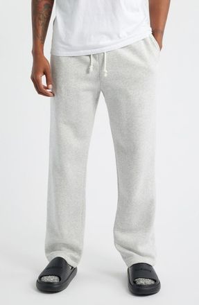 SKIMS Classic Straight Leg Lounge Pants in Light Heather Grey at Nordstrom, Size Xxx-Large