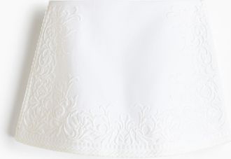 H&M Minijupe aus Leinenmischung - White