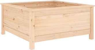 vidaXL Jardinera Madera Maciza De Pino 82,5x82,5x39 Cm Vidaxl