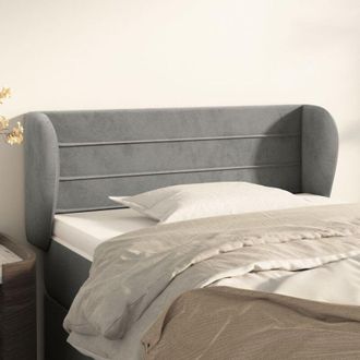 vidaXL Cabecero De Terciopelo Gris Claro 83x23x78/88 Cm Vidaxl