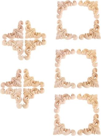 OEM 20 Piezas De Apliques Decorativos De Madera Con Esquinas Recortadas Para Muebles E Interiores