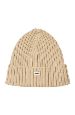 Sandro Knit hat in Butter Cream at Nordstrom