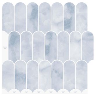vidaXL Loseta De Pluma 50 Pcs Azul Claro 30 X 30 Cm Poliuretano Y Pet Vidaxl