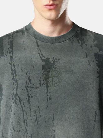 Stone Island Stone-Dyed Cotton T-Shirt - Grey