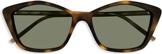 Saint Laurent Eyewear Occhiali da sole cat-eye - Marrone