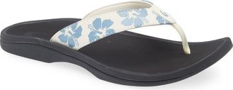 Olukai Ohana Flip Flop in White Sand/pua at Nordstrom, Size 11