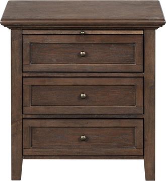 Safavieh Couture Trevor 3 Drawer Wood Nightstand