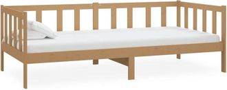 vidaXL Day Bed without Mattress Honey Brown Solid Wood Pine 90x200cm Vidaxl