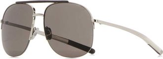Gucci Silver Navigator Sunglasses