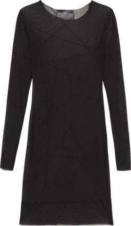Cortana Tallulah- top en zijden tulp- - Dames - Tunieken - Zwart - L - Tule - Overhemden