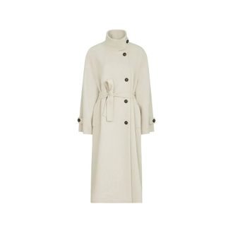 Brunello Cucinelli Dames, Mantels, Beige, Maat: XS Kasjmier