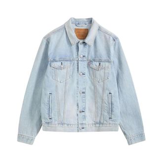 Levi's Heren, Jassen, Blauw, Maat: S Katoen